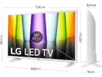 TV LED 32" - LG 32LQ63806LC, FHD, Procesador Inteligente α5 Gen5 AI Processor, SmartTV, DVB-T2 (H.265), Blanco - Imagen 10