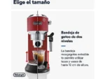Cafetera express - De'Longhi Dedica EC685.R, 1300 W, 15 bar, Thermoblock, Espresso manual, Función 2 tazas, Rojo - Imagen 5