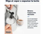 Cafetera express - De'Longhi Dedica EC685.M, 1300 W, 15 bar, Thermoblock, Espresso manual, Función 2 tazas, Metalizado - Imagen 4