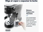 Cafetera express - De'Longhi Dedica EC685.BK, 1300 W, 15 bar, Thermoblock, Espresso manual, Función 2 tazas, Negro - Imagen 4