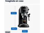 Cafetera express - De'Longhi Dedica EC685.BK, 1300 W, 15 bar, Thermoblock, Espresso manual, Función 2 tazas, Negro - Imagen 6