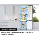Frigorífico combi - Samsung Smart RB38C605DS9/EF, No Frost, 203 cm, 390l, All Around Cooling, WiFi, Inox - Imagen 2