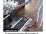 Lavavajillas - Samsung DW60A6092FS/ET, 14 servicios, 7 programas, 59.5 cm, Función Higiene, Configuración Flexible, Inox - Imagen 4