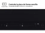 Placa inducción - LG CBIZ2437B, 4 Zonas, 2 Zonas Flex, 59 cm, Cristal Negro - Imagen 3