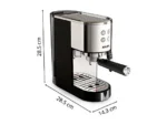 Cafetera express - Krups Virtuoso+ XP444C, 1400 W, 15 Bar, 1 L, Thermoblock, Apagado automático, Acero Inox - Imagen 4