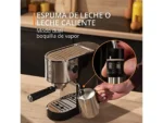 Cafetera express - Krups Virtuoso+ XP444C, 1400 W, 15 Bar, 1 L, Thermoblock, Apagado automático, Acero Inox - Imagen 7