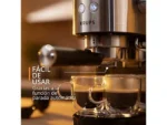 Cafetera express - Krups Virtuoso+ XP444C, 1400 W, 15 Bar, 1 L, Thermoblock, Apagado automático, Acero Inox - Imagen 8