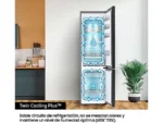 Frigorífico combi - Samsung BESPOKE Smart RB38C7B6BS9EF, No Frost, 203cm, 387l, Twin Cooling Plus, Metal Cooling, WiFi, Inox - Imagen 9