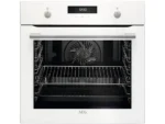 Horno - AEG BEK435120W, Multifunción, Limpieza por agua, 71 l, Función Grill, 60 cm, Blanco