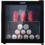 Nevera pequeña - Frigerlux D48, Frío ventilado, 44.5 cm, 40 l, Puerta reversible, Negro - Imagen 3