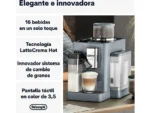 Cafetera superautomática - De'Longhi Rivelia EXAM440.55.G, 1450W, 19 bar, Molinillo integrado, LatteCremaHot, Depósito leche, Táctil, 16 recetas, Gris - Imagen 2