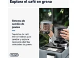 Cafetera superautomática - De'Longhi Rivelia EXAM440.55.G, 1450W, 19 bar, Molinillo integrado, LatteCremaHot, Depósito leche, Táctil, 16 recetas, Gris - Imagen 3