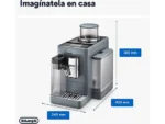 Cafetera superautomática - De'Longhi Rivelia EXAM440.55.G, 1450W, 19 bar, Molinillo integrado, LatteCremaHot, Depósito leche, Táctil, 16 recetas, Gris - Imagen 7