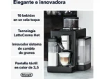 Cafetera superautomática - De'Longhi Rivelia EXAM440.55.B, 1450W, 19bar, Molinillo integrado, LatteCremaHot, Depósito leche, Táctil, 16 recetas, Negro - Imagen 2