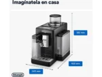 Cafetera superautomática - De'Longhi Rivelia EXAM440.55.B, 1450W, 19bar, Molinillo integrado, LatteCremaHot, Depósito leche, Táctil, 16 recetas, Negro - Imagen 7