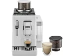 Cafetera superautomática - De'Longhi Rivelia EXAM440.35.W, 1450 W, 19 bar, Molinillo integrado, Espumador leche, Táctil, 4 perfiles, 8 recetas, Blanco