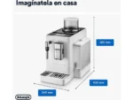 Cafetera superautomática - De'Longhi Rivelia EXAM440.35.W, 1450 W, 19 bar, Molinillo integrado, Espumador leche, Táctil, 4 perfiles, 8 recetas, Blanco - Imagen 7