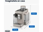 Cafetera superautomática - De'Longhi Rivelia EXAM440.55.BG, 1450W, 19bar, Molinillo integrado,LatteCremaHot, Depósito leche, Táctil, 16 recetas, Beige - Imagen 7