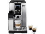 Cafetera superautomática - De'Longhi Dinamica Plus ECAM380.85.SB, 1450W, 15 bar, Molinillo Integrado, Espumador de leche, Táctil, 2 tazas, Inox