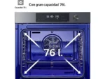 Horno - LG WS7D7631WB, Multifunción, Pirolítico, Sistema de limpieza Blue EasyClean™, 76 L, 59.2 cm, ThinQ™, Acero negro mate - Imagen 4