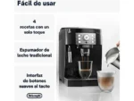 Cafetera superautomática - De'Longhi Magnifica S ECAM22.113.B, 1450 W, 15 bar, Molinillo integrado, Sistema Thermoblock, Vaporizador, Negro - Imagen 2