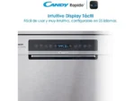 Lavavajillas - Candy Rapido' CF 6B2S3PSX, 16 servicios, 10 programas, 60 cm, Motor Inverter, Wi-Fi, Inox - Imagen 5