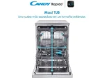Lavavajillas - Candy Rapido' CF 6B2S3PSX, 16 servicios, 10 programas, 60 cm, Motor Inverter, Wi-Fi, Inox - Imagen 6