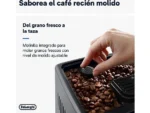 Cafetera superautomática - De'Longhi Dinamica Plus ECAM380.85.SB, 1450W, 15 bar, Molinillo Integrado, Espumador de leche, Táctil, 2 tazas, Inox - Imagen 4