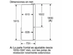 Frigorífico americano - Bosch KFN96VPEA, No Frost, 183 cm, 605 l, Sistema MultiAir Flow, Capacidad XXL ancho especial 90 cm, Acero Inox - Imagen 14