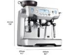 Cafetera express - Sage Oracle SES980BSS4EEU1, 15 bar, 2400 W, 2 Tazas, Pantalla LCD y botones, Acero Inoxidable - Imagen 5