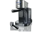 Cafetera express - KOENIC KEM 2024 M, 20 bar, 1470 W, Función 2 Tazas, Depósito de leche 700ml, Inox