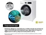 Lavadora carga frontal - Samsung WW11DG5B25AEEC, 11 kg, 1400 rpm, 14 programas, AI EcoBubble™, SmartThings™, Blanco - Imagen 8