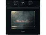 Horno - Whirlpool OMSR58RU1SB, Multifunción, Pirolítico y por agua, 71 l, 59.5 cm, Smart Clean, Cook3, Negro - Imagen 3