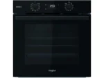 Horno - Whirlpool OMSR58RU1SB, Multifunción, Pirolítico y por agua, 71 l, 59.5 cm, Smart Clean, Cook3, Negro