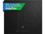 Placa inducción - Beko HII63201FMT, 3 zonas, Zona grande 32 cm, Flexizone, 60 cm, Negro - Imagen 5