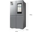 Frigorífico americano - Samsung RF65DG9H0ESREF, Triple Cooling, 183 cm, 636l, Dispensador de agua, Inox - Imagen 2