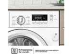 Lavadora secadora integrable - Hisense WD3M841BWIES , 8 kg /6 kg, 19 programas, Lavado Secado 1h, Inverter, Sin Panelar - Imagen 5