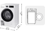 Lavadora carga frontal - Samsung WW90CGC04DAEEC, 9 kg, 1400 rpm, EcoBubble™, Función WiFi con SmartThings, Blanco - Imagen 2