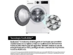 Lavadora carga frontal - Samsung WW90CGC04DAEEC, 9 kg, 1400 rpm, EcoBubble™, Función WiFi con SmartThings, Blanco - Imagen 5