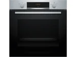 Horno - Bosch HBA514ES3, Serie 4, Multifunción, Limpieza por agua, 71 l, HotAir 3D, Mandos ocultables, 60 cm, inox