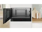 Microondas integrable - Bosch BFL7221B1, Serie 8, 900 W, 5 niveles, Asistente de limpieza con agua, Función Microondas Boost, 21 l, Negro - Imagen 4