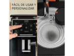 Cafetera superautomática - Krups Sensation Milk EA912B, 15 bar, 1450 W, 1.7 L, 6 modos, 2 tazas, Depósito de leche 0.3 L, Táctil, Gris - Imagen 3