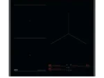 Placa inducción - AEG TI63IQ30FB, 3 zonas, Zona grande 28 cm, Función Puente, 59 cm, Negro