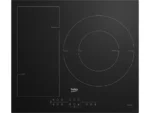 Placa inducción - Beko HII63201FMT, 3 zonas, Zona grande 32 cm, Flexizone, 60 cm, Negro