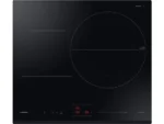 Placa inducción - Samsung NZ63C4036GK/U1, 3 zonas, zona de 32 cm de diámetro, 59 cm, WiFi con SmartThings, Negro