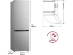 Frigorífico combi - LG GBV3100CPY, No Frost, 186 cm, 344 L, DoorCooling+™, FRESHBalancer™, Inox antihuellas - Imagen 4