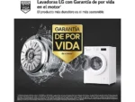 Lavadora carga frontal - LG F4X1008NWH, 8 kg, 1400 rpm, 10 programas, Steam™, ThinQ™, Blanco Marfil - Imagen 5