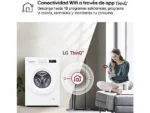 Lavadora carga frontal - LG F4X1008NWH, 8 kg, 1400 rpm, 10 programas, Steam™, ThinQ™, Blanco Marfil - Imagen 8