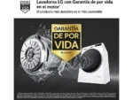 Lavadora carga frontal - LG F4WR6010A0W, Serie 600, 10 kg, 1400 rpm, 12 programas, AI Direct Drive™, TurboWash™360˚, Blanco - Imagen 6