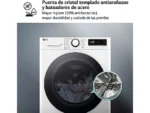 Lavadora carga frontal - LG F4WR6010A0W, Serie 600, 10 kg, 1400 rpm, 12 programas, AI Direct Drive™, TurboWash™360˚, Blanco - Imagen 9